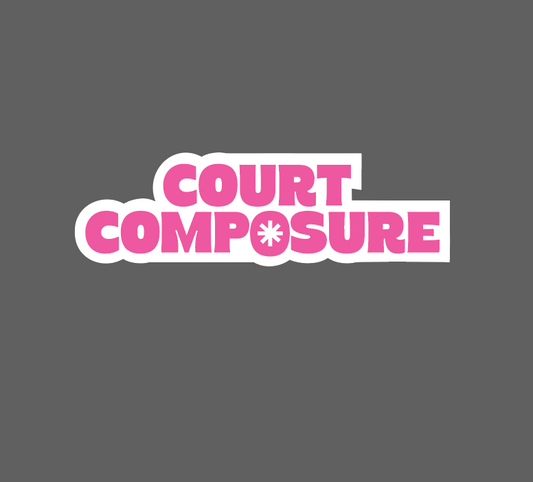 The Court Composure Sticker